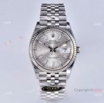 Clean Factory 1:1 Copy Rolex Datejust Silver Jubilee 36mm in Cal 3235 Movement
